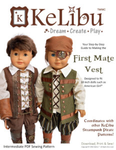 pirate vest for 18 inch dolls
