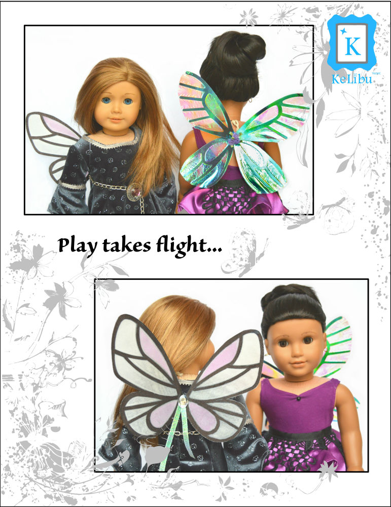 fairy wings for 18 inch dolls