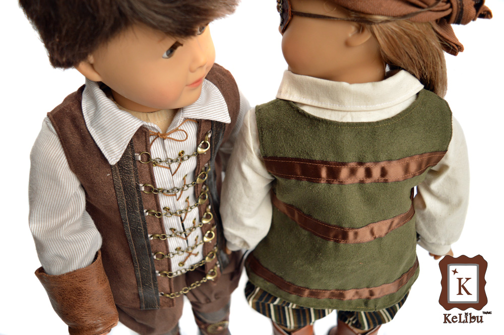pirate vest for 18 inch dolls
